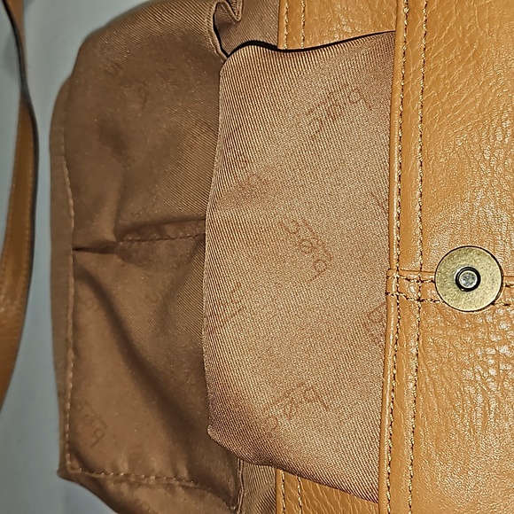 B.O.C. Born Concept Soft leather Camel brown crossbody purse handbag VGUC - Picture 5 of 17